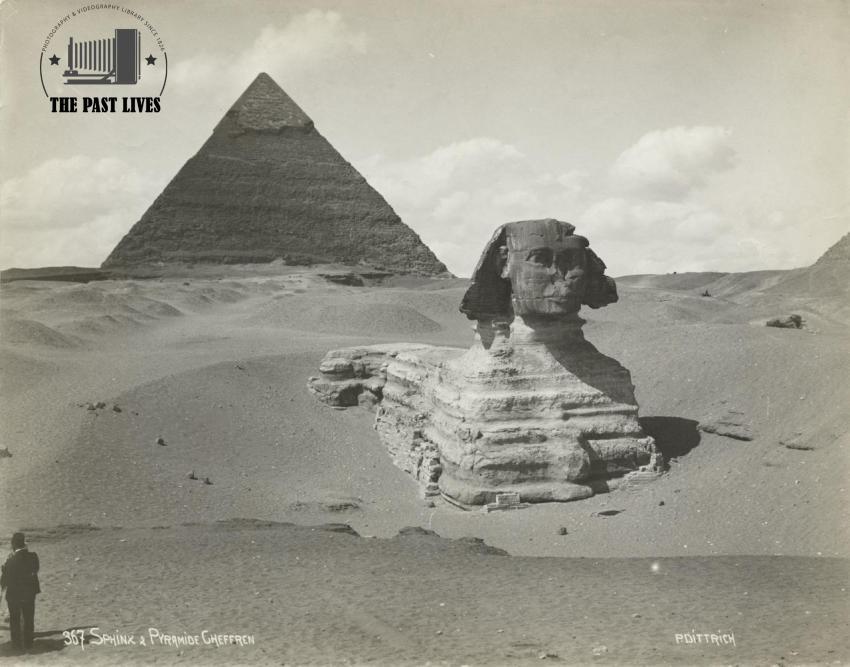 The Great Sphinx and the Pyramid of Khafre – Giza, Egypt 1896