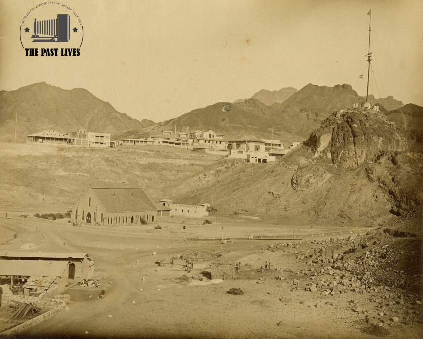 Lighthouse and Church in Aden – Yemen – 1880