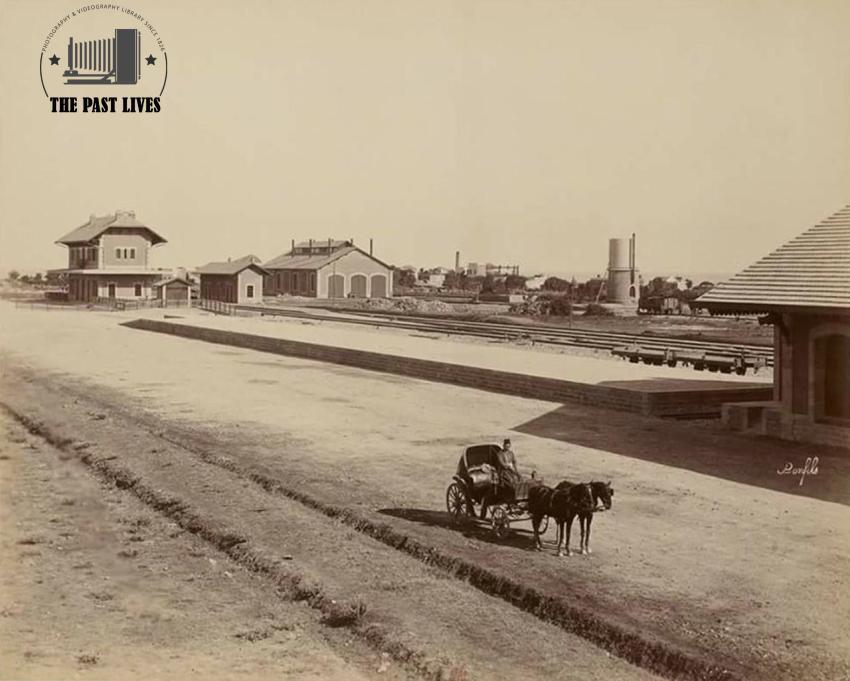 Lebanon, Mount Lebanon Railway Station in Beirut 1890
