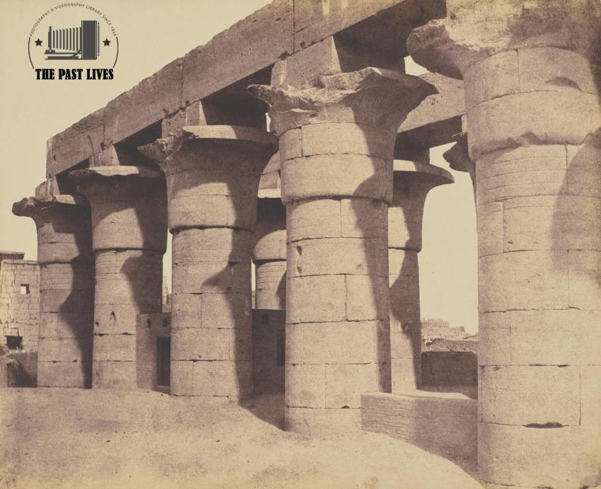 Egypt, Luxor Temple, 1851 AD