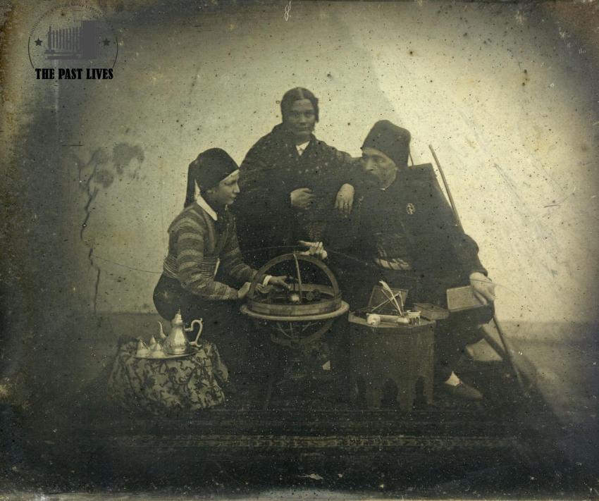 Cairo . Perron and his family 1842
