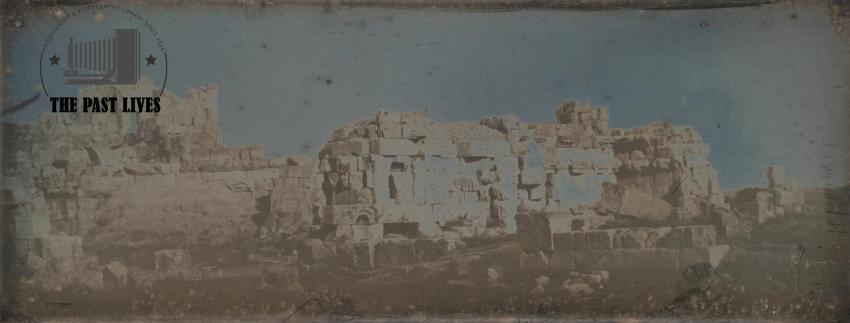 Ruins of the Lebanese city of Baalbek in 1843