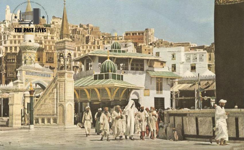 The circumambulation area around the Kaaba in Mecca, 1953 AD