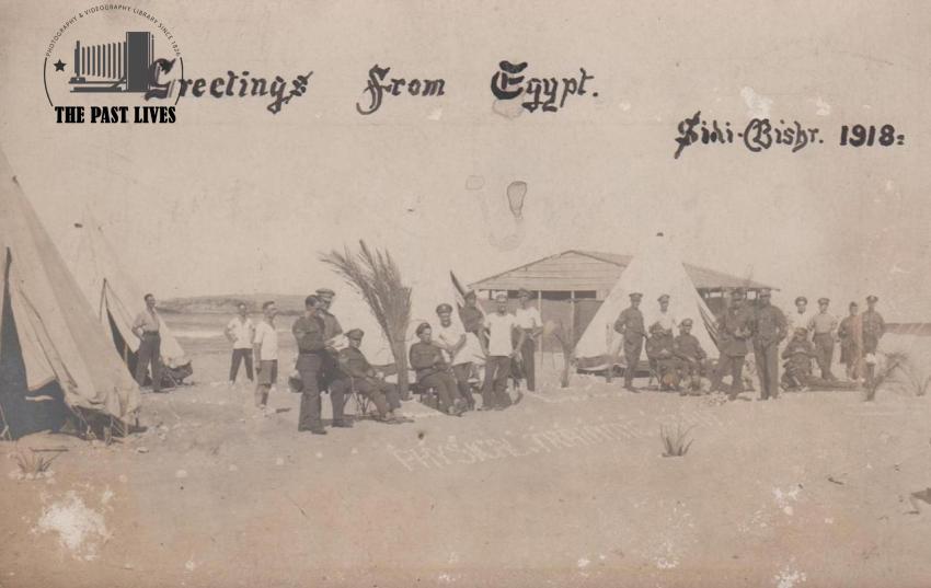 1918 Egypt, Alexandria,  beach  Sidi Bishr