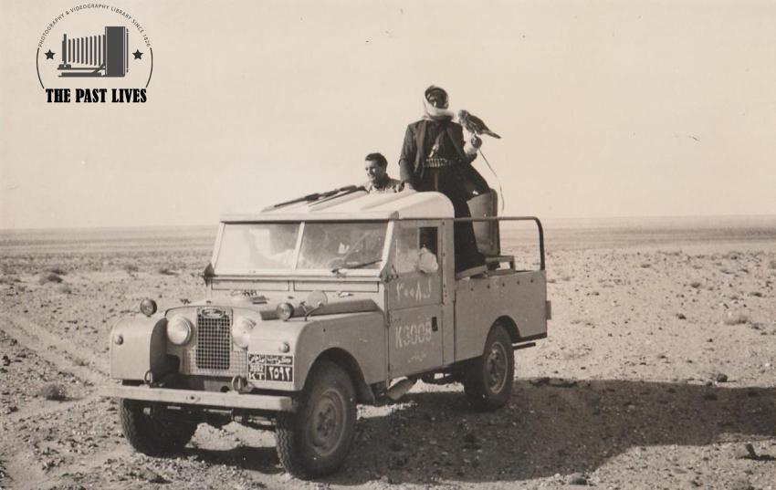 1960 – Houbara bustard hunting trip in a Land Rover