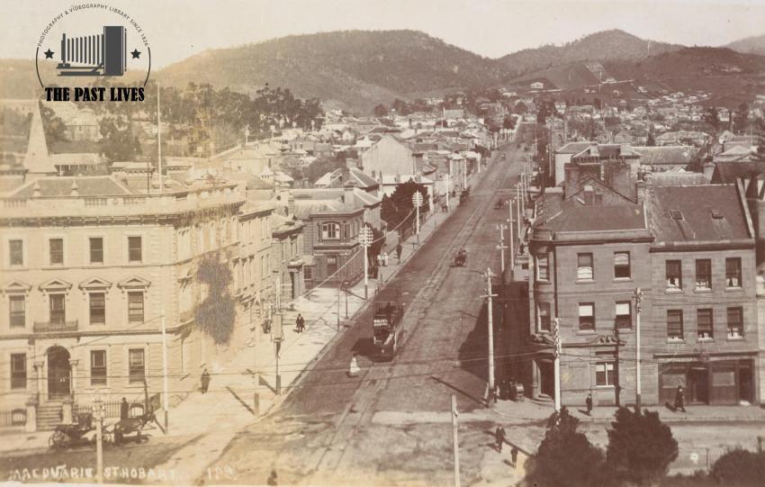 Australia, Macquarie St  Hobart  1919
