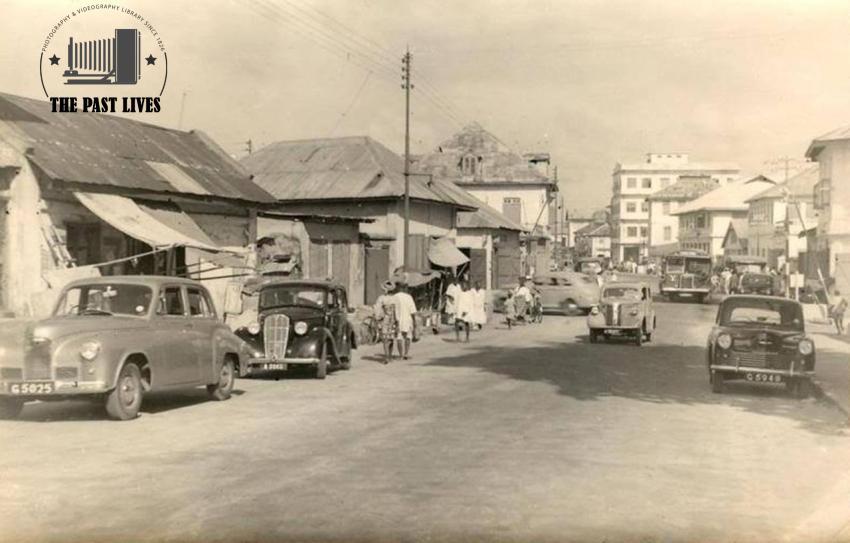 Nigeria , Broad Street in the Mid lagos 1845