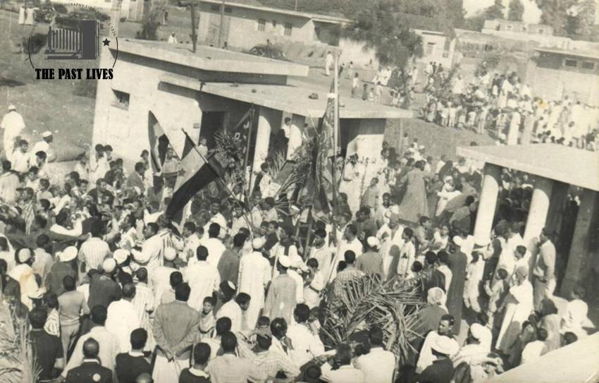 A symbolic funeral for Abdel Nasser in Kafr El Kurdi, Dakahlia, 1970