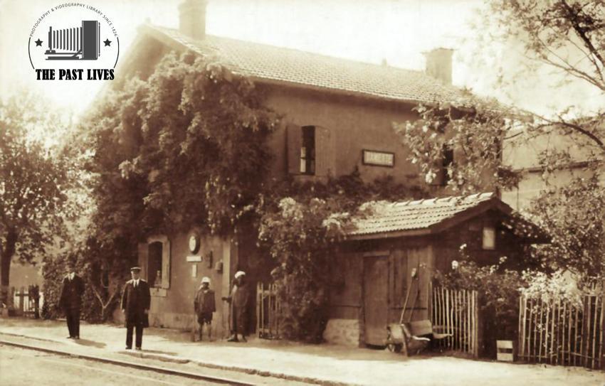 1908  Egypt, The Train station in Damietta