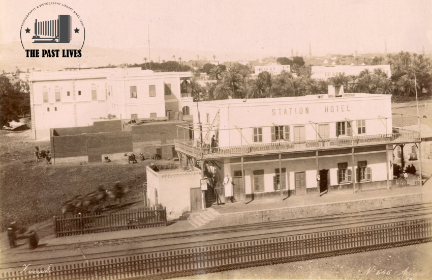 Egypt, Assiut, Station Hotel, Station 1875