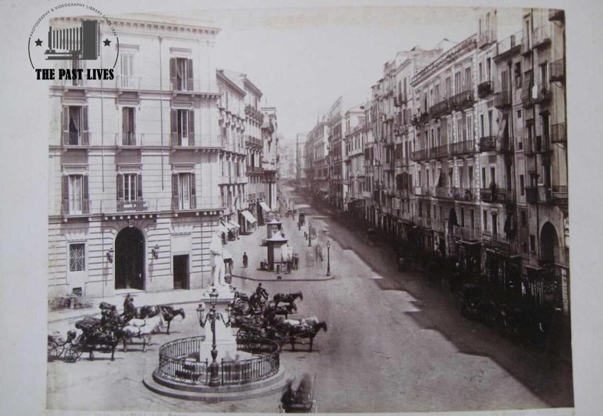 Napoli, Via Roma italy 1867