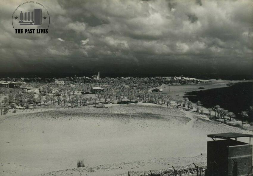 Egypt, Alexandria, aerial view of Abu Qir Bay in 1936