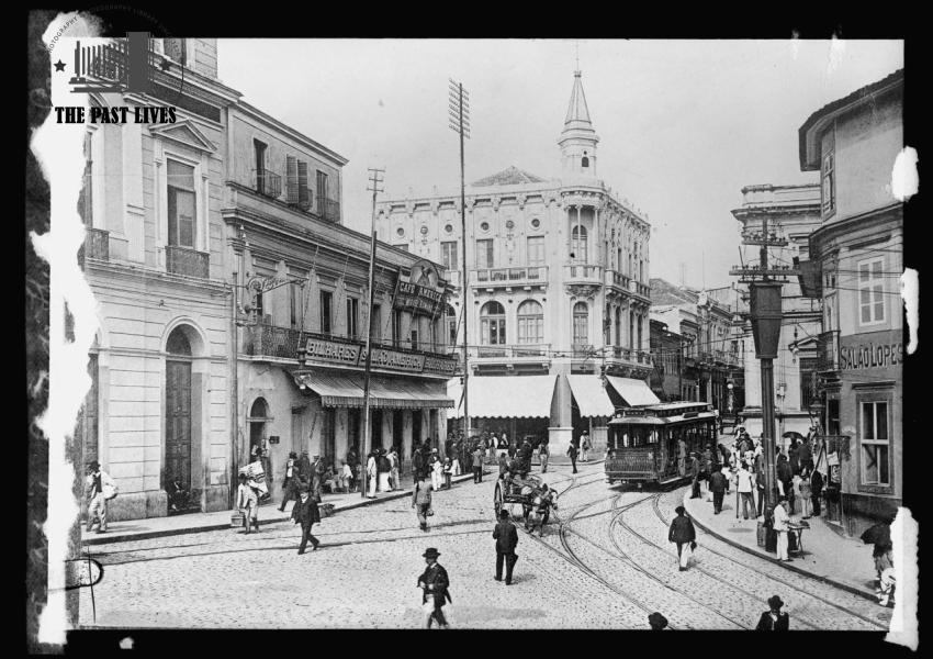 1909 Brazil,Sao Paolo Largo de Thesouri