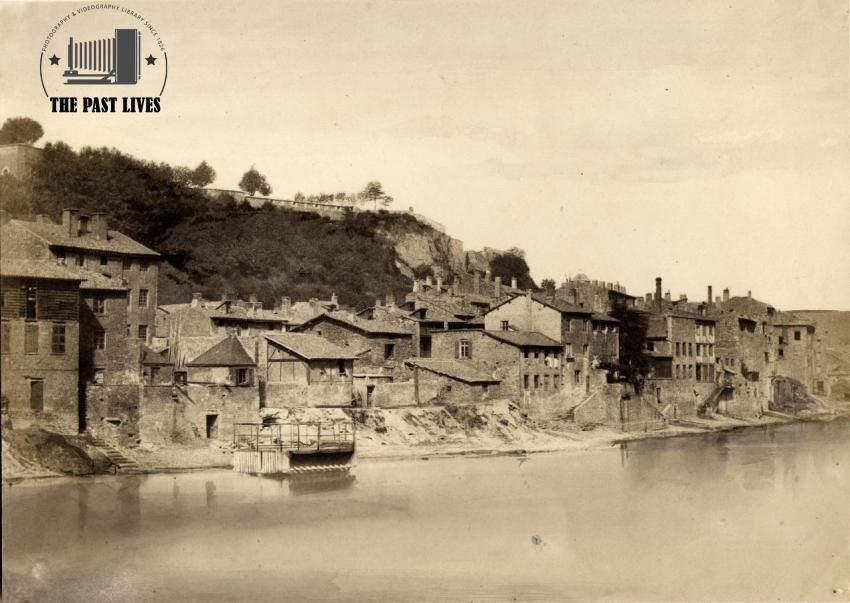 France, Wharf in Lyon, 1854 AD