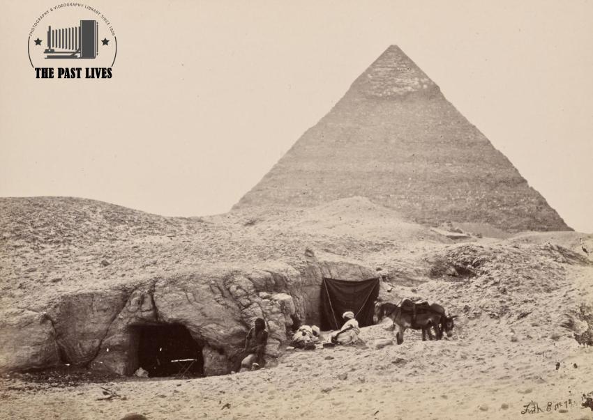 Egypt, The Great Pyramid, Giza  1858