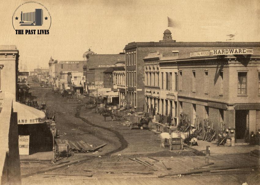 California,  Street in San Francisco 1856