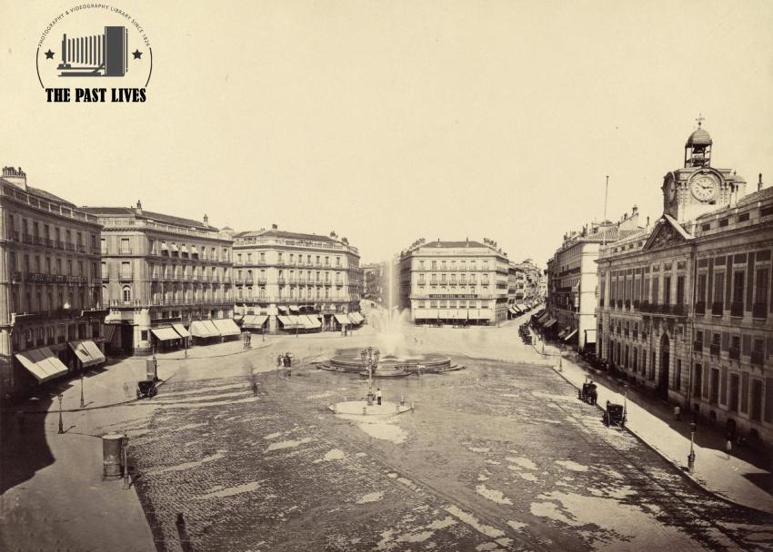 1870 — General View of Puerta del Sol, Madrid