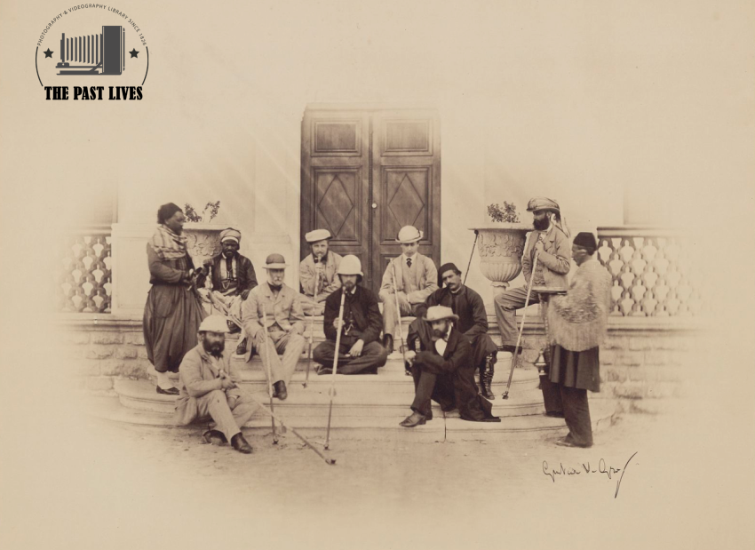 1862, The Prince of Wales and his entourage in Cairo