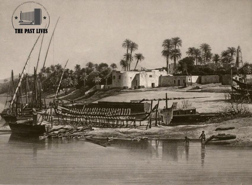 Egypt, the first photograph of Aswan in 1839