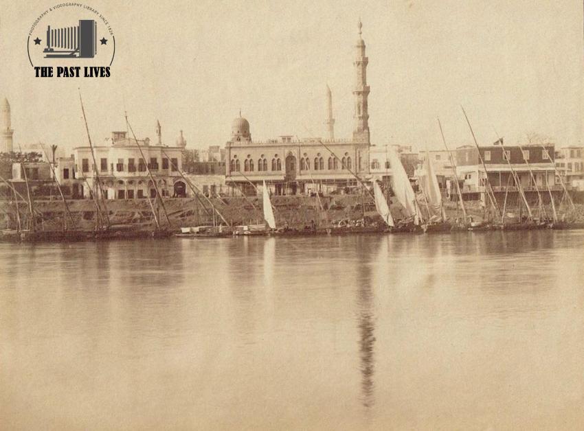 Egypt, Dakahlia, one of the oldest photographs of Mansoura, 1889