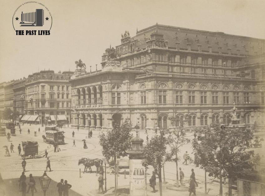 1890 Austria, The Vienna Opera – Obernering Street