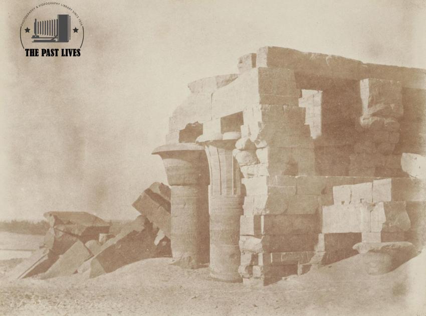 Egypt, Aswan, Kom Ombo Temple, 1856 AD