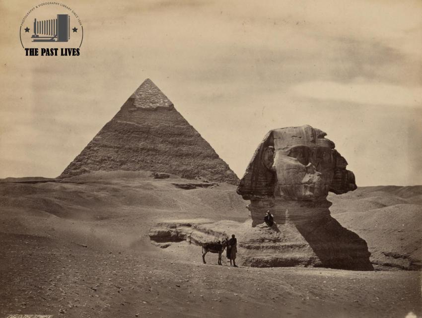 Egypt,  The Great Pyramid and Sphynx 1858