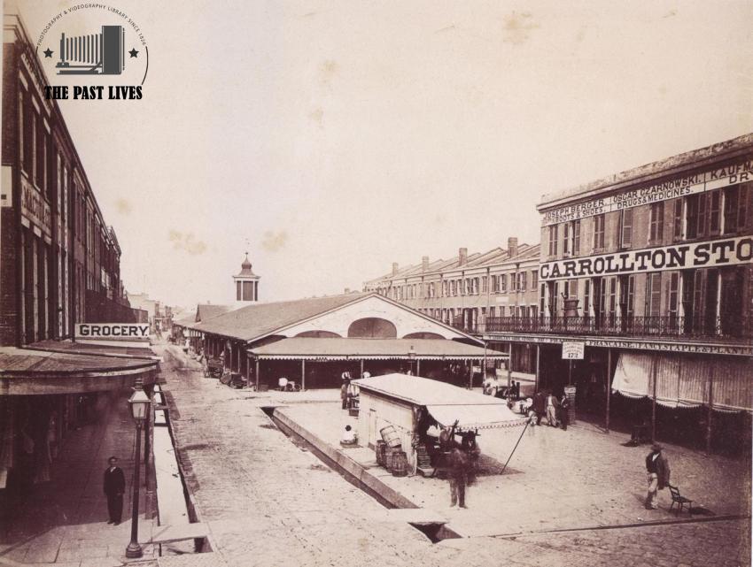 USA, Poydras Market, New Orleans 1867