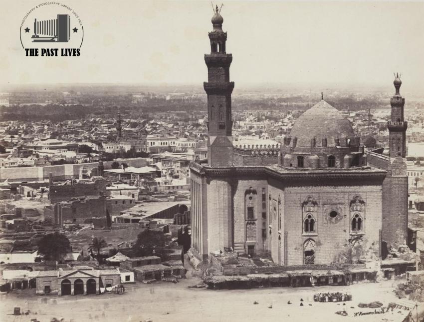 Egypt , General view of Cairo from the Citadel 1865