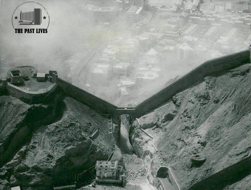 bab aden gate birds eye view yemen 1963