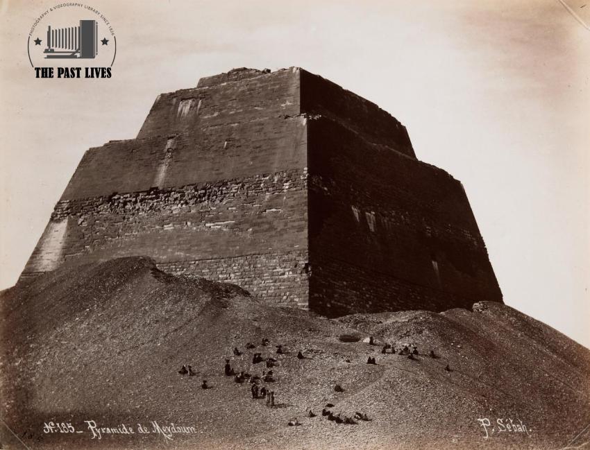 Egypt , Bani Suef, Meydoum Pyramide 1885