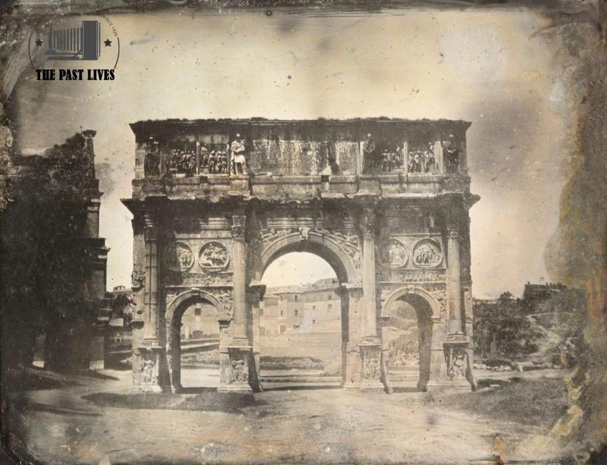 Italy , Rome,   The arch of Constantine 1842