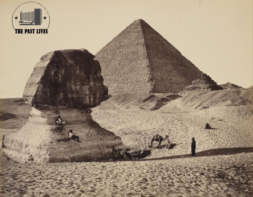 Egypt, Sphinx - Pyramids of Giza, 1862