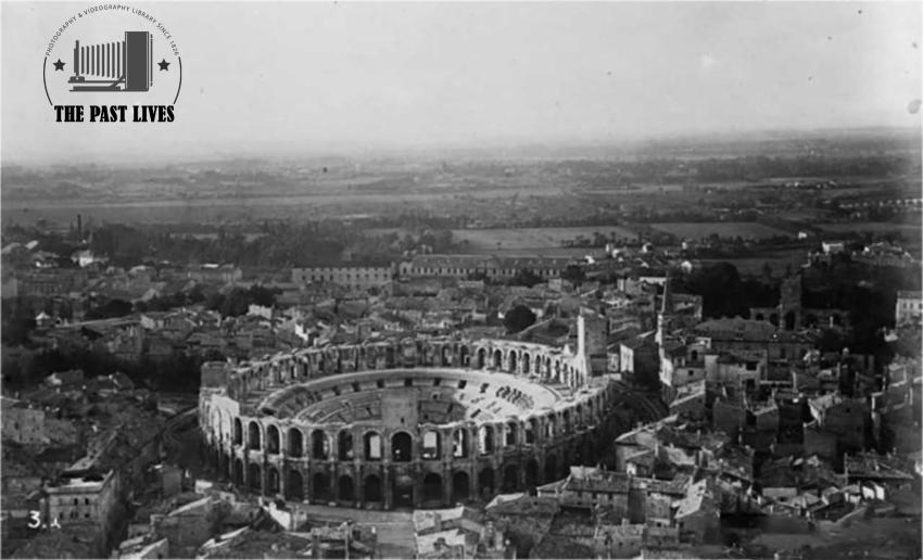 Famous old world town devastated Arles , France1920