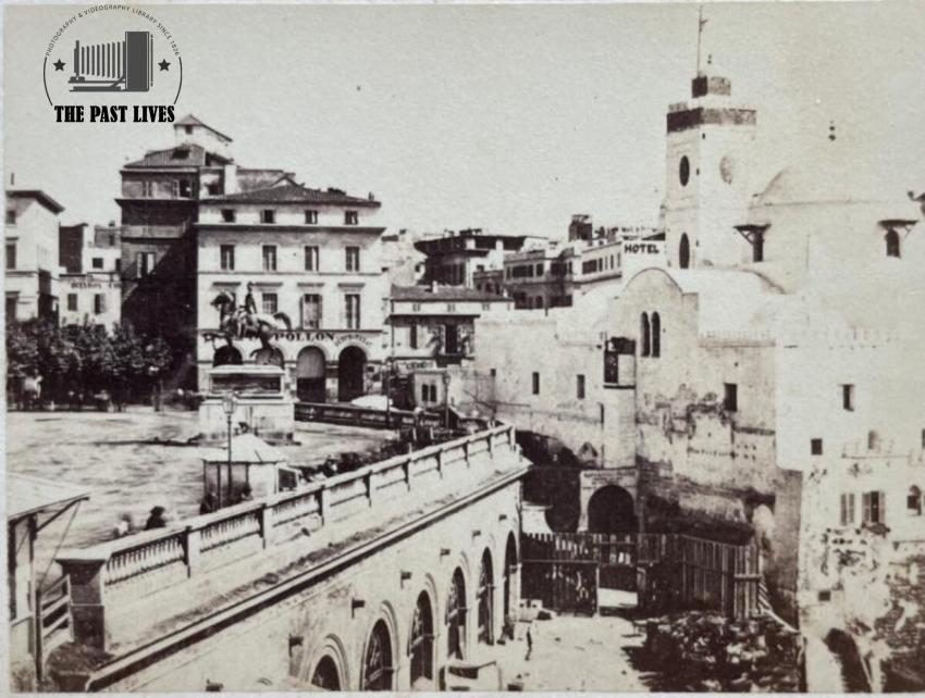 1863 Vue d’Alger, place du gouvernement