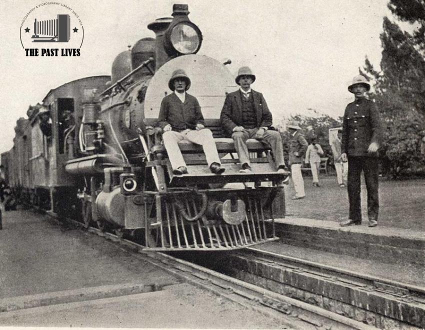 Uganda, Baldwin locomotive on the Mombasa-Nairobi line, 1909