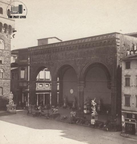 1860 Loggia dei Lanzi, Florence, Italy