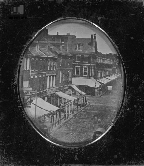 United States, Philadelphia 8th and Market Street 1840