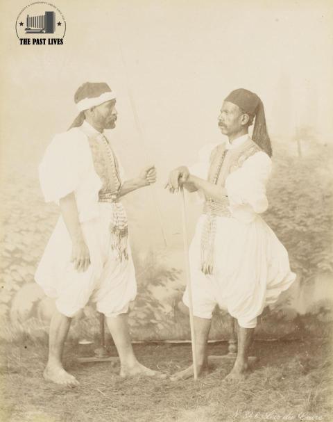 Egypt , Sais runners in Cairo 1880