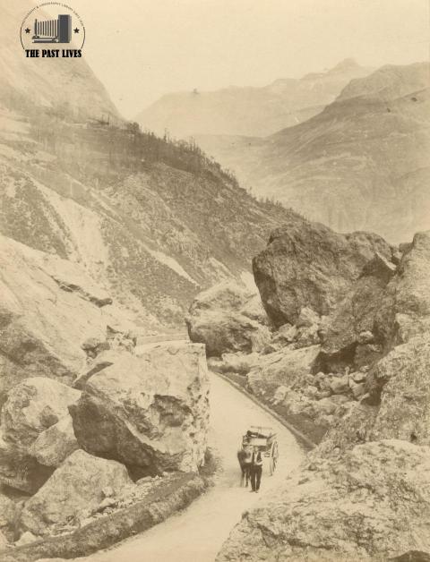 France ,  Route de Gavarnie 1880
