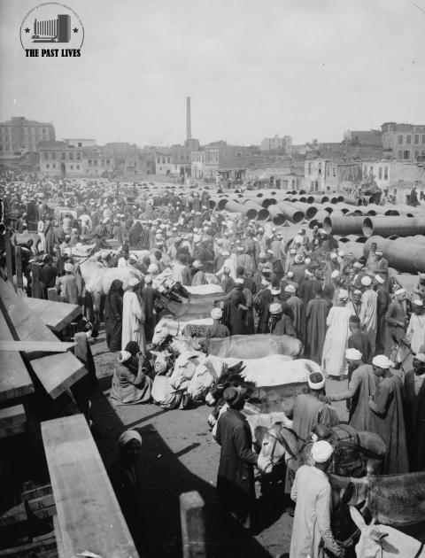Egypt, Cairo, el Sabtieh Market , Bolak in 1900