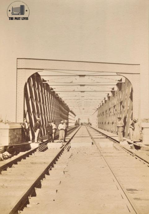 1896 Egypt , Benha Railway Bridge